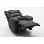 Voir la diapositive 4 : Habitat et Jardin Fauteuil relax  Buckingham  - 85 x 93 x 100 cm - Noir / Gris foncé