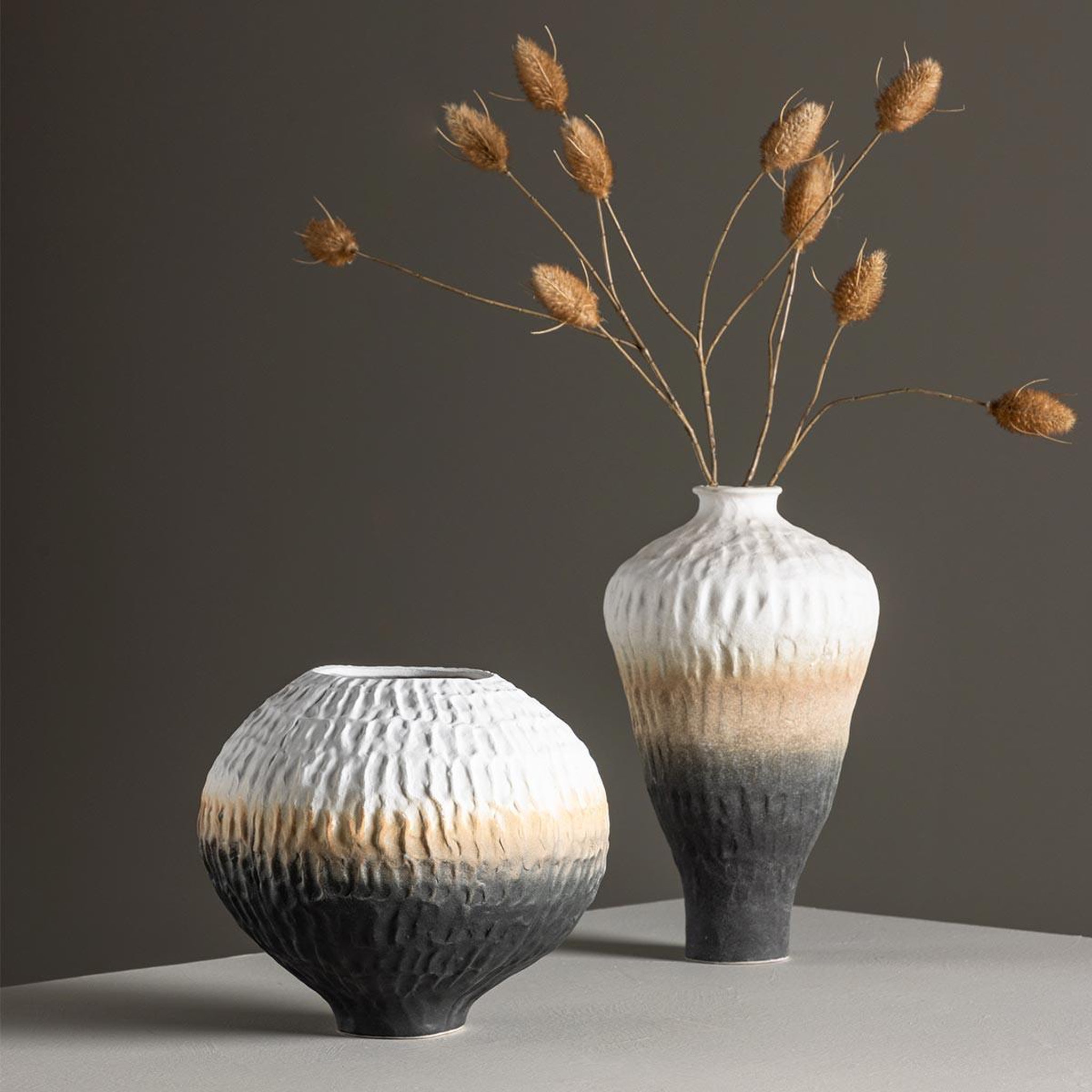 Voir la diapositive 2 : Paris Prix Vase déco tricolore  pane  21cm multicolore