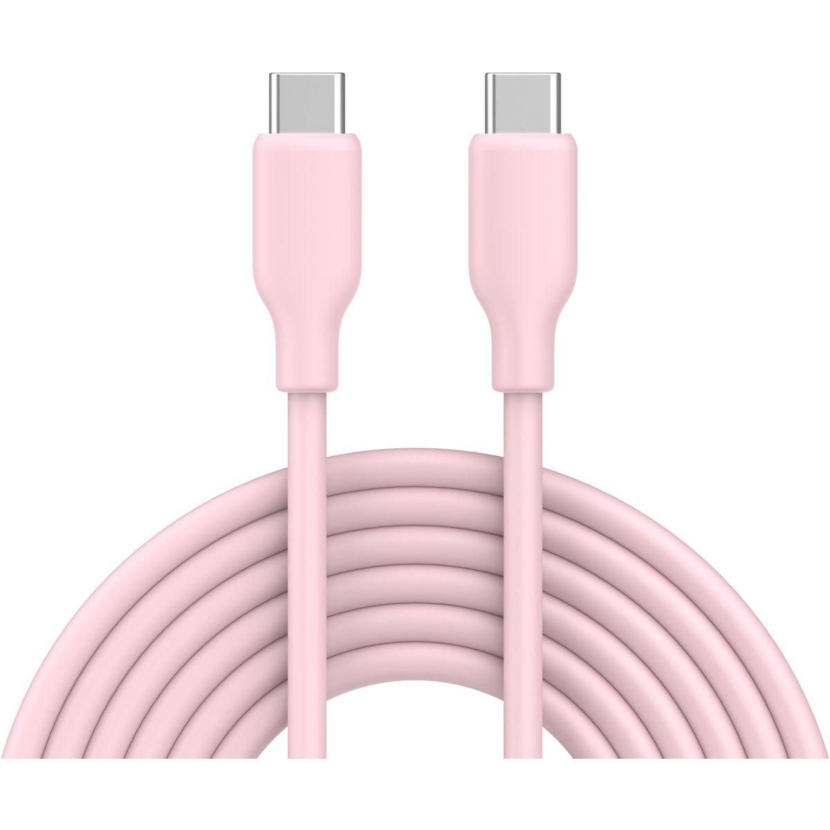 ESSENTIEL B Câble de charge vers USB-C silicone 2M Rose