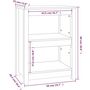 Voir la diapositive 6 : VIDAXL Bibliotheque Gris 50x35x68 cm Bois de pin massif