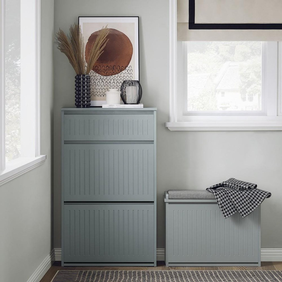 SOBUY SoBuy - Meuble À Chaussures avec un tiroir - Nordique - FSR165