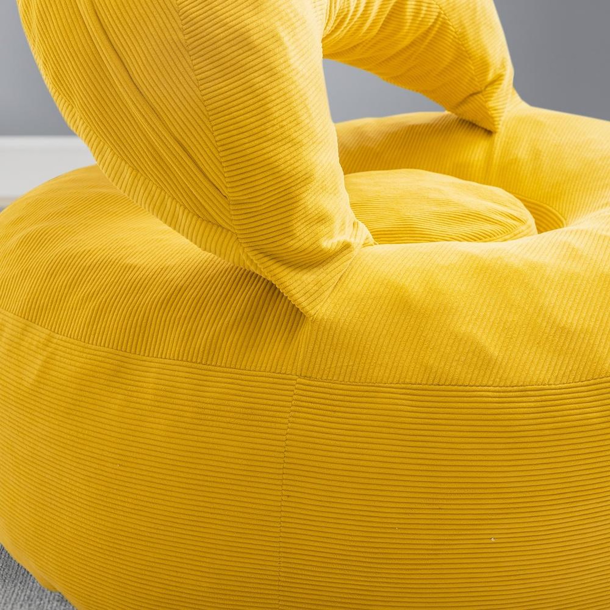 Voir la diapositive 4 : SOBUY Fauteuil relax jaune avec repose-pieds 110x125x65cm fst100-y