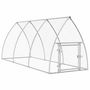 Voir la diapositive 2 : VIDAXL Cage pour poules argente 300x105x120 cm acier galvanise