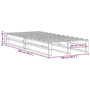 Voir la diapositive 6 : VIDAXL Cadre de lit sans matelas cire marron 100x200cm bois pin massif