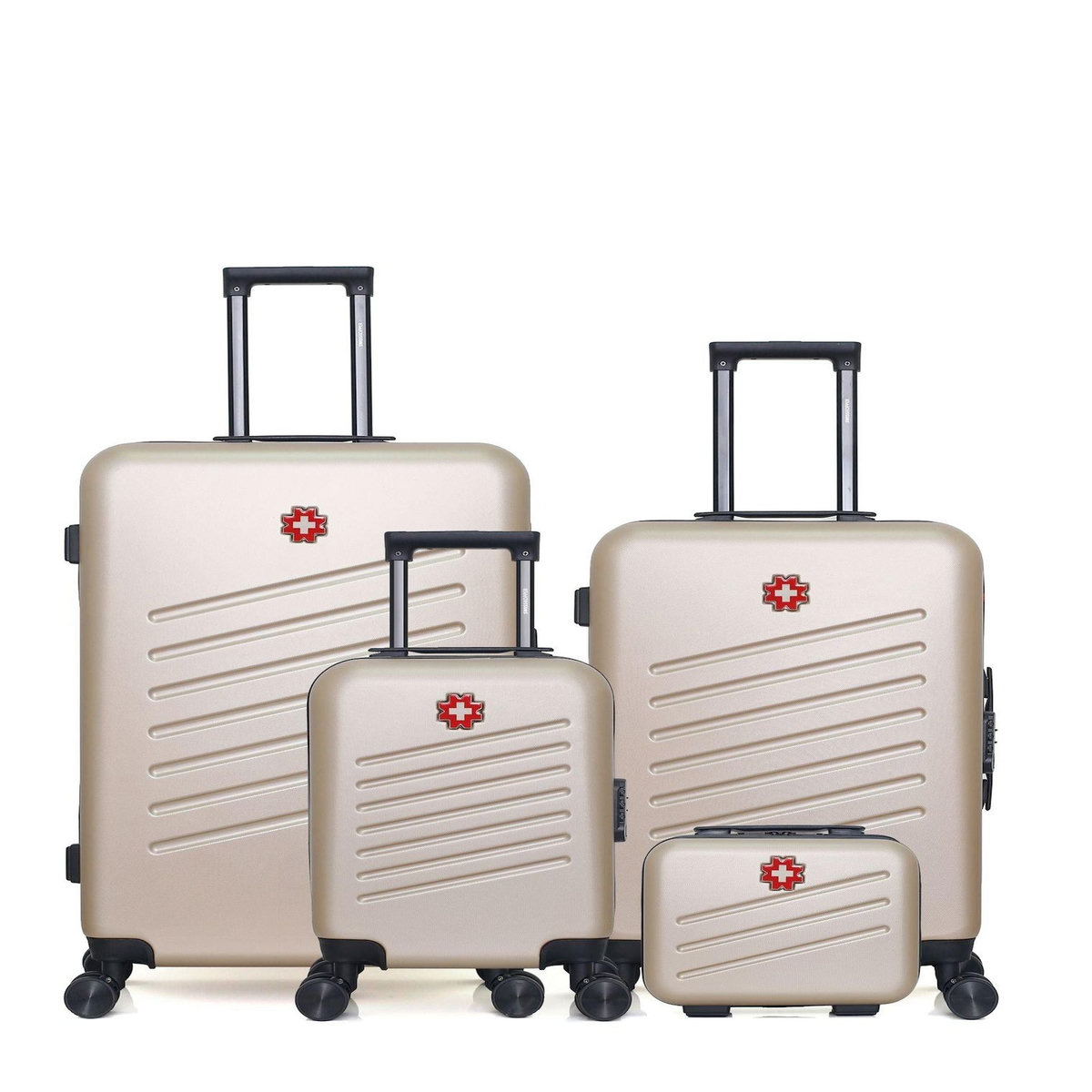 SWISS KOPPER SWISS KOPPER - LOT DE 4 - Valises grand format, weekend, cabine XXS et vanity ZURICH