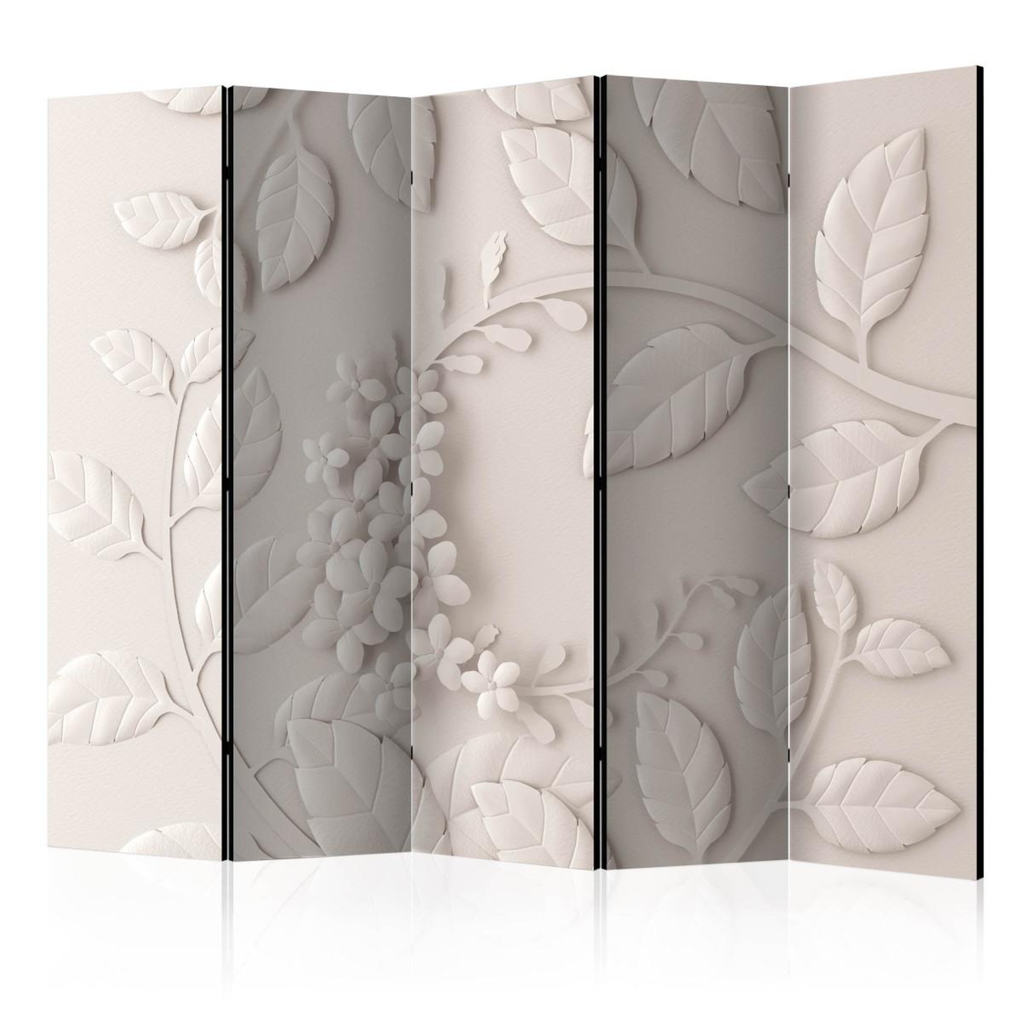 Paris Prix Paravent 5 volets  paper flowers cream  172x225cm