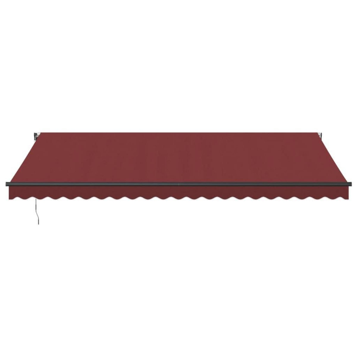 VIDAXL Auvent retractable automatique bordeaux 500x350 cm