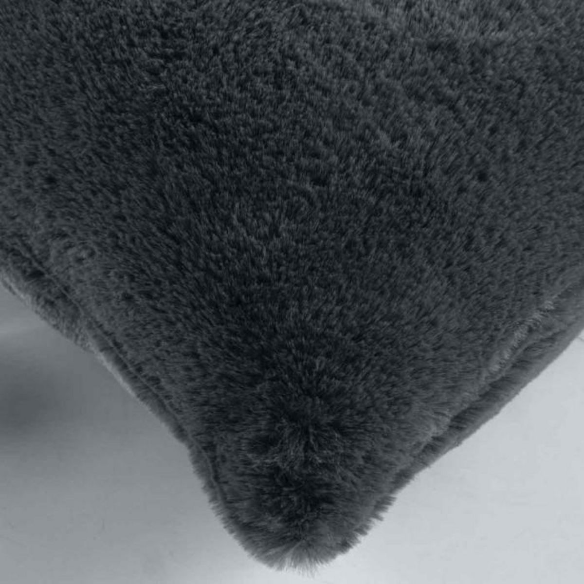 Paris Prix Housse de Coussin  Caresse  40x40cm Anthracite