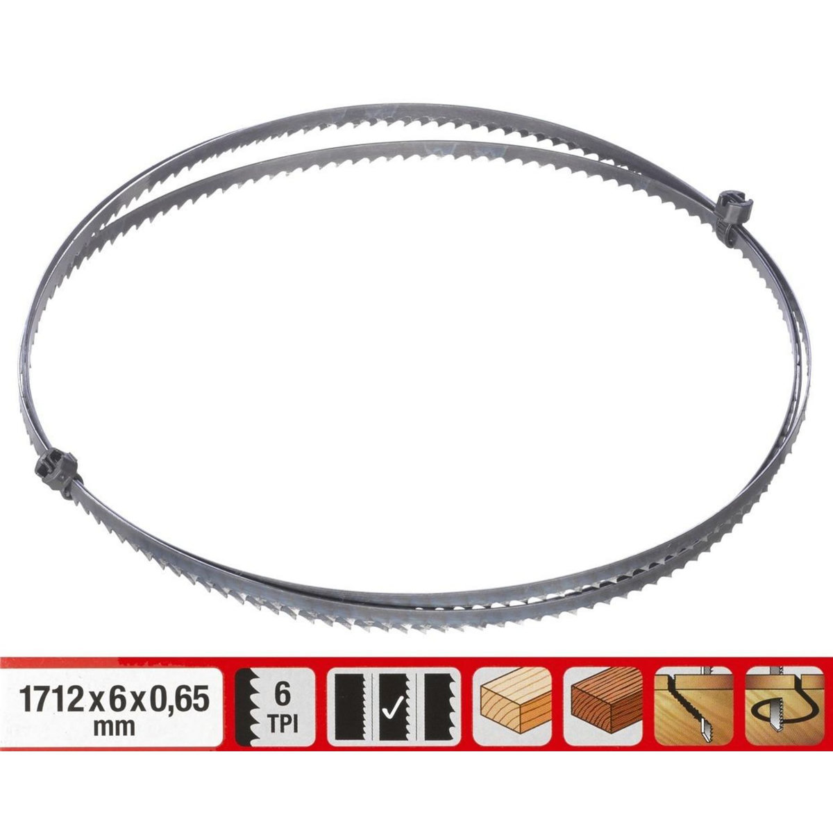 Einhell Lame de scie ruban 1700x6,4mm - 6 dents KWB