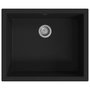 Voir la diapositive 2 : VIDAXL Evier de cuisine avec trou de trop-plein Noir Granit