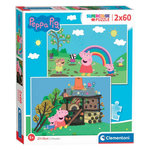 CLEMENTONI Clementoni Jigsaw Puzzle - Peppa Pig, 2x60st. 21622