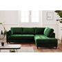 Voir la diapositive 2 : LISA DESIGN Anna - canapé d'angle droit - 5 places - convertible - en velours