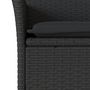 Voir la diapositive 5 : VIDAXL Ensemble a manger de jardin et coussins 5 pcs noir rotin verre