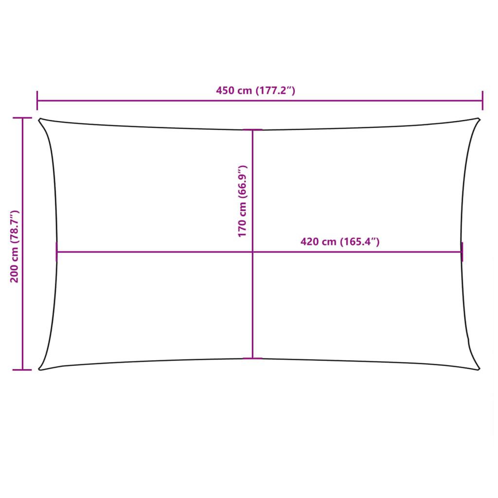 Voir la diapositive 6 : VIDAXL Voile de parasol tissu oxford rectangulaire 2x4,5 m jaune