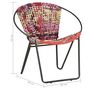 Voir la diapositive 6 : VIDAXL Chaise ronde Chindi Multicolore Tissu