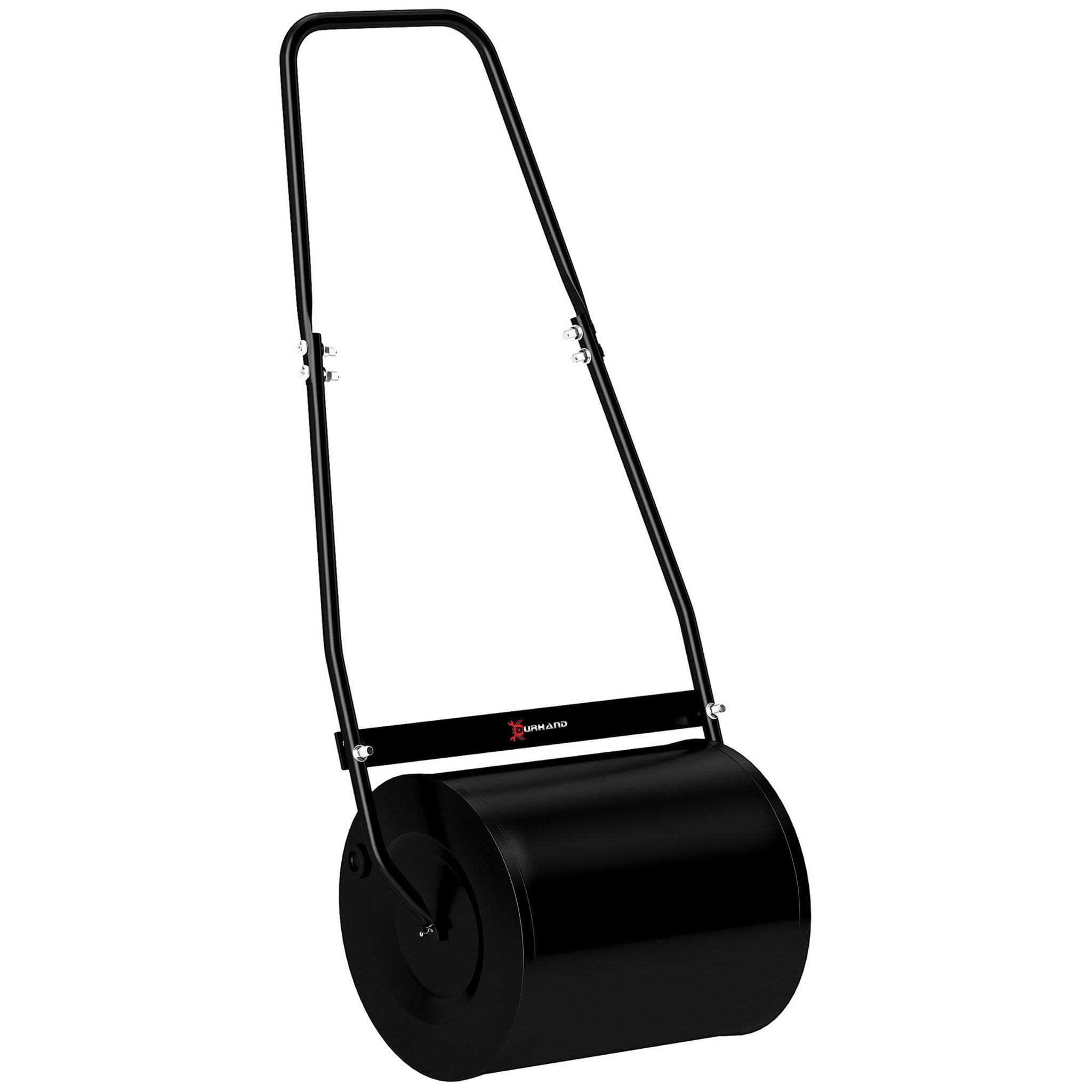 OUTSUNNY Rouleau à gazon jardin en acier avec poignée dim. 50L x 32l x 108H cm lestage max. 30 L noir