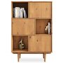 Voir la diapositive 1 : IDIMEX Buffet haut SIMONA H 139 cm en bois massif