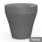 CENTRALE BRICO Pot rond gris Rim de 56 cm avec TruDrop One