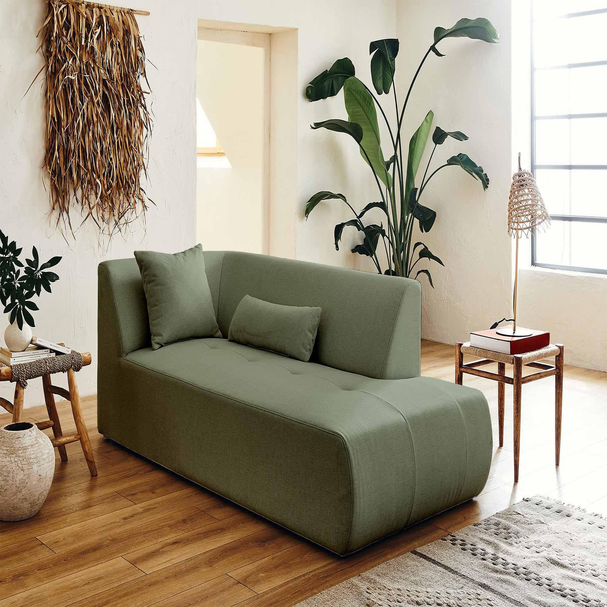 Voir la diapositive 6 : BEST MOBILIER Onyx - canapé modulable d'angle droit 5 places - en tissu