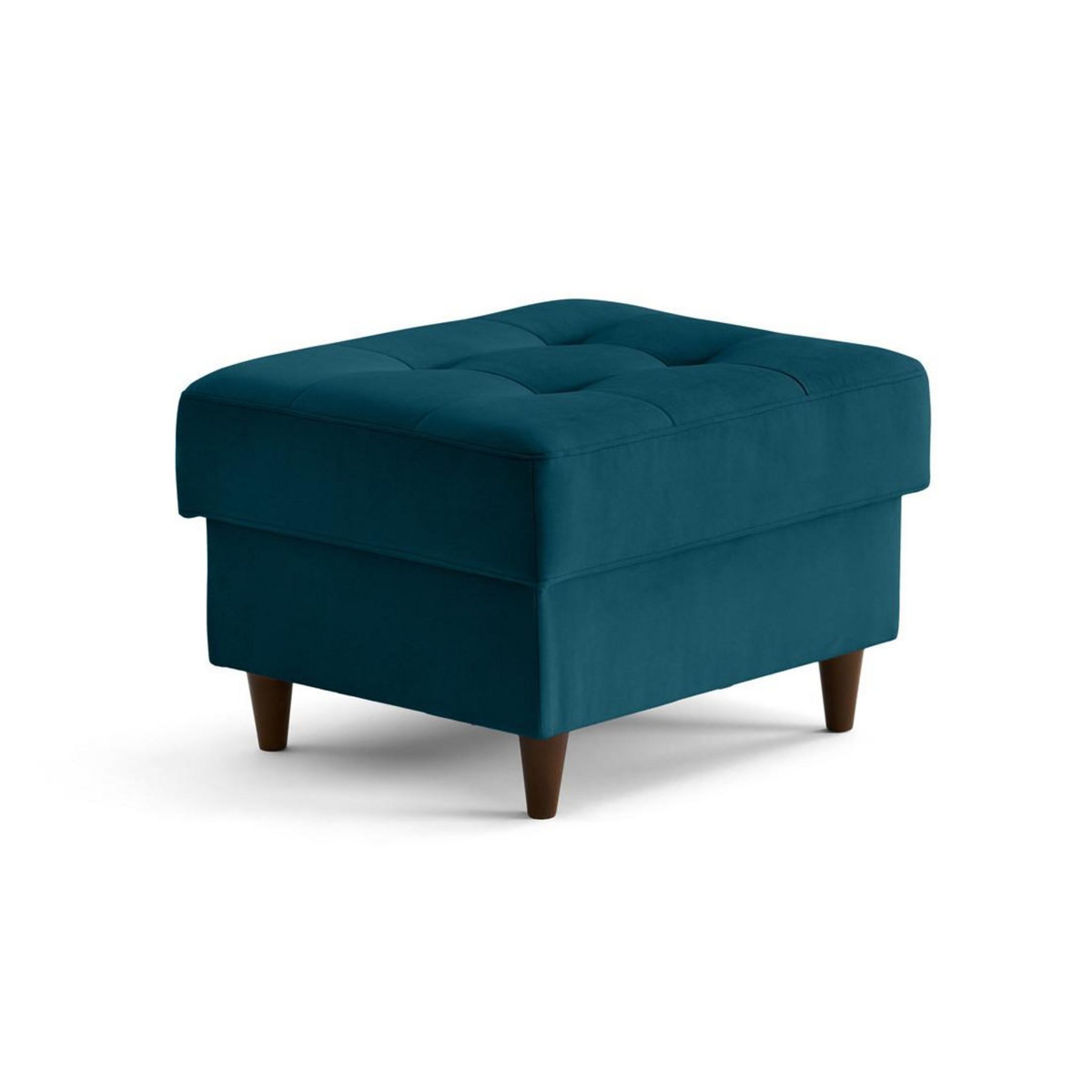 LISA DESIGN Anna - pouf en velours - pieds en bois