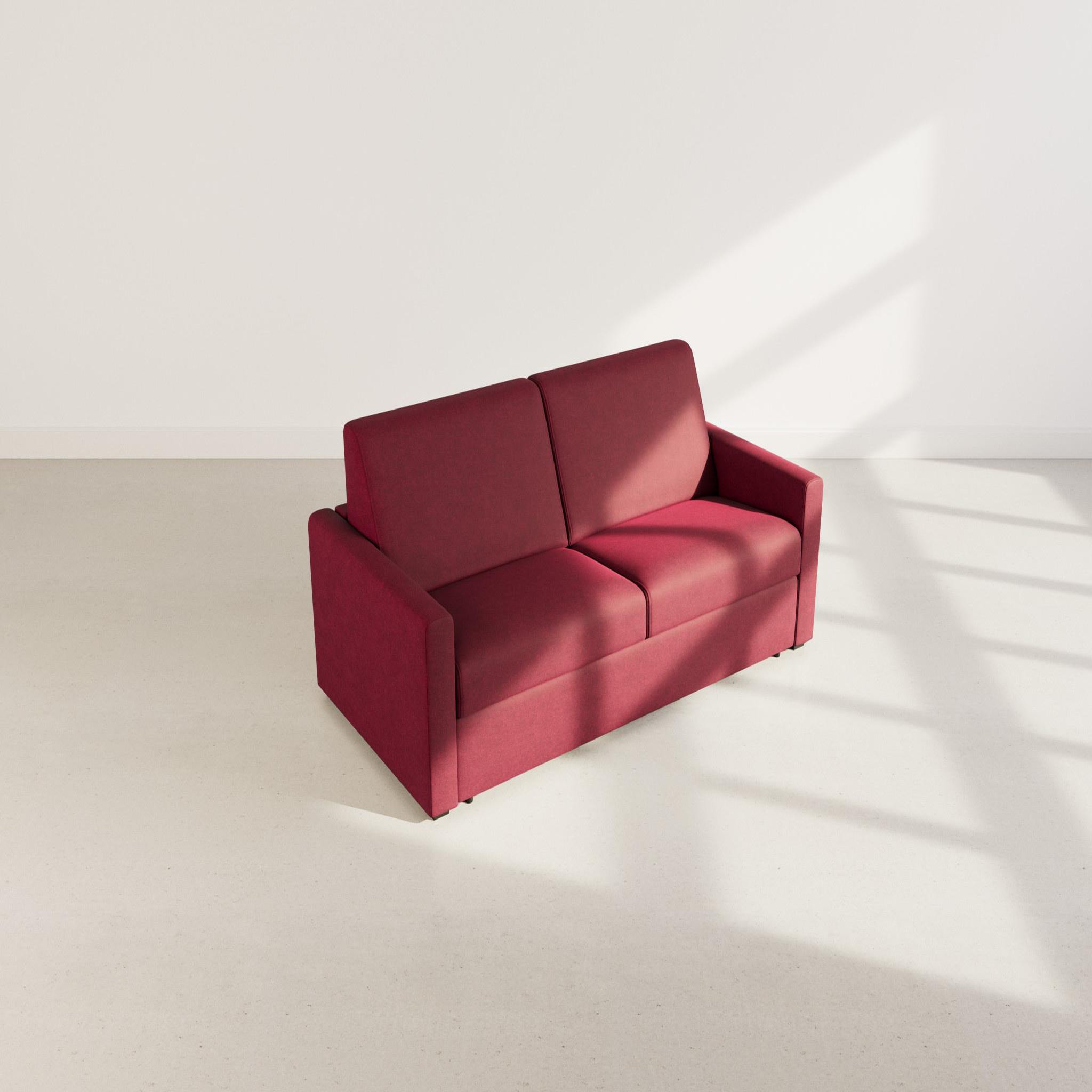 Voir la diapositive 6 : BEST MOBILIER Julia - canapé 3 places convertible express couchage quotidien 140 cm matelas 14 cm en tissu