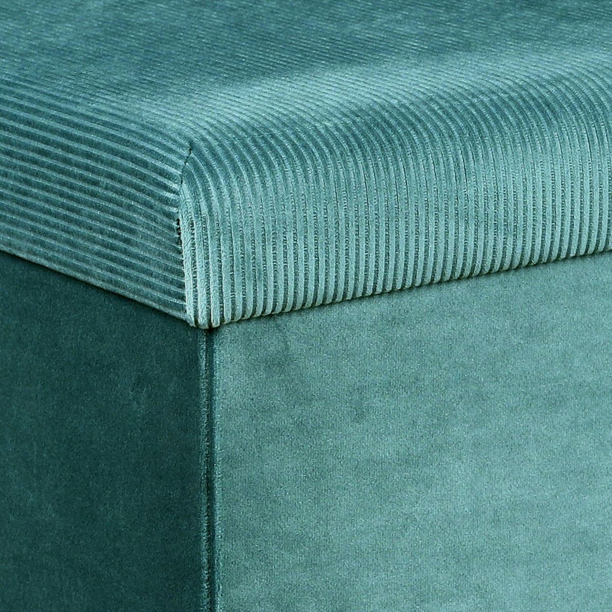 The Home Deco Factory Coffre banc pliable design velours Giulia