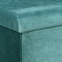 Voir la diapositive 2 : The Home Deco Factory Coffre banc pliable design velours Giulia