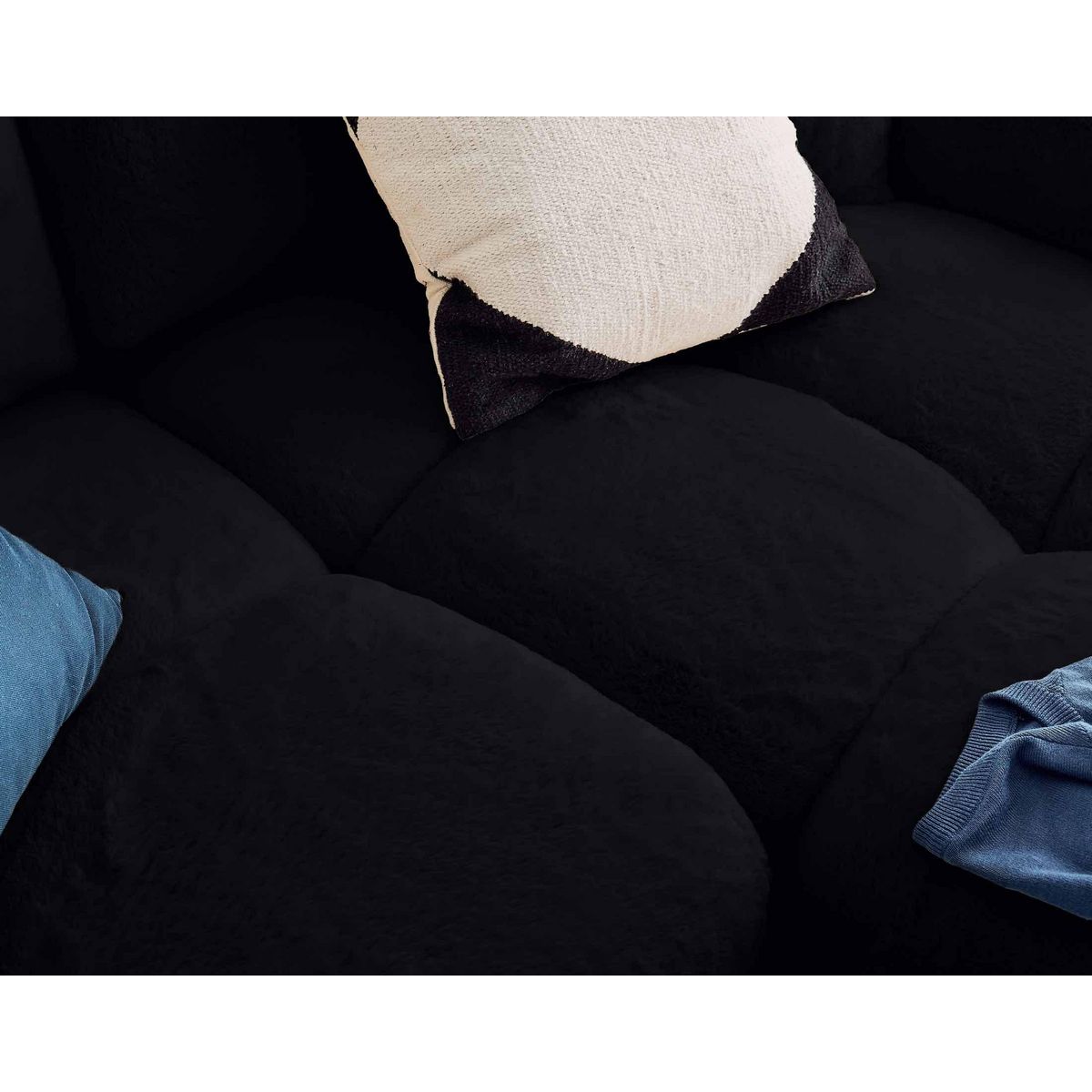 LISA DESIGN Crocus - canapé d'angle réversible - 4 places - convertible avec coffre - en fausse fourrure