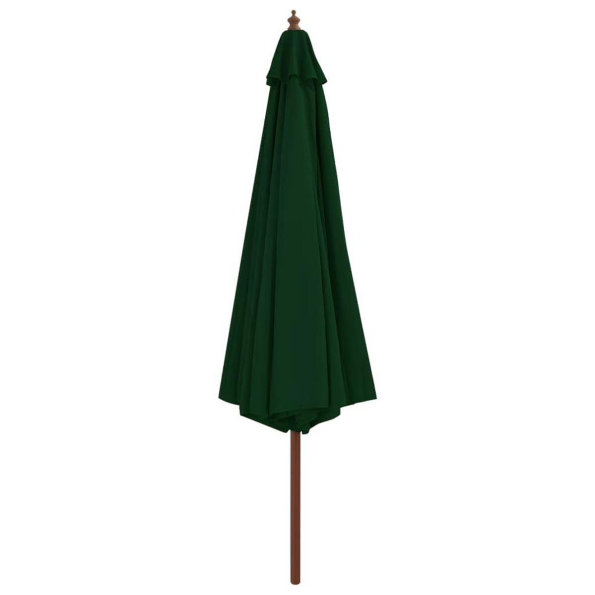 VIDAXL Parasol d'exterieur avec mat en bois 350 cm Vert