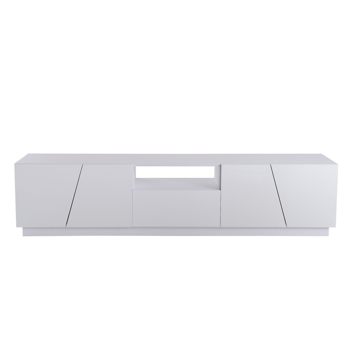 MERAX Meuble tv blanc 170 cm mdf