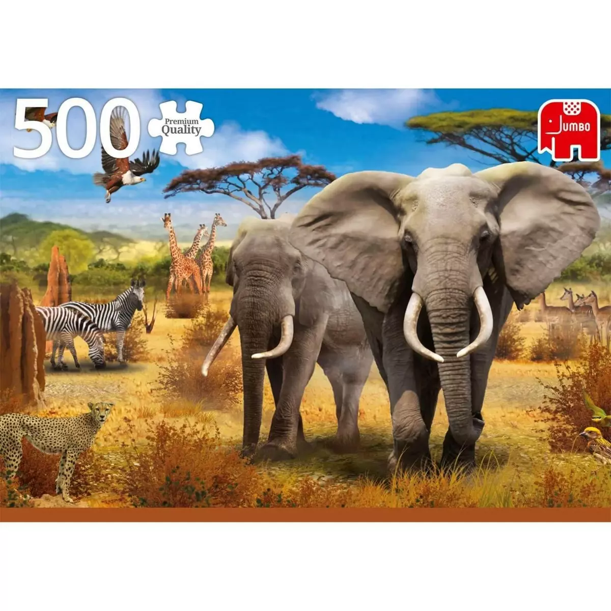 Jumbo Puzzle 500 pièces : Savane Africaine