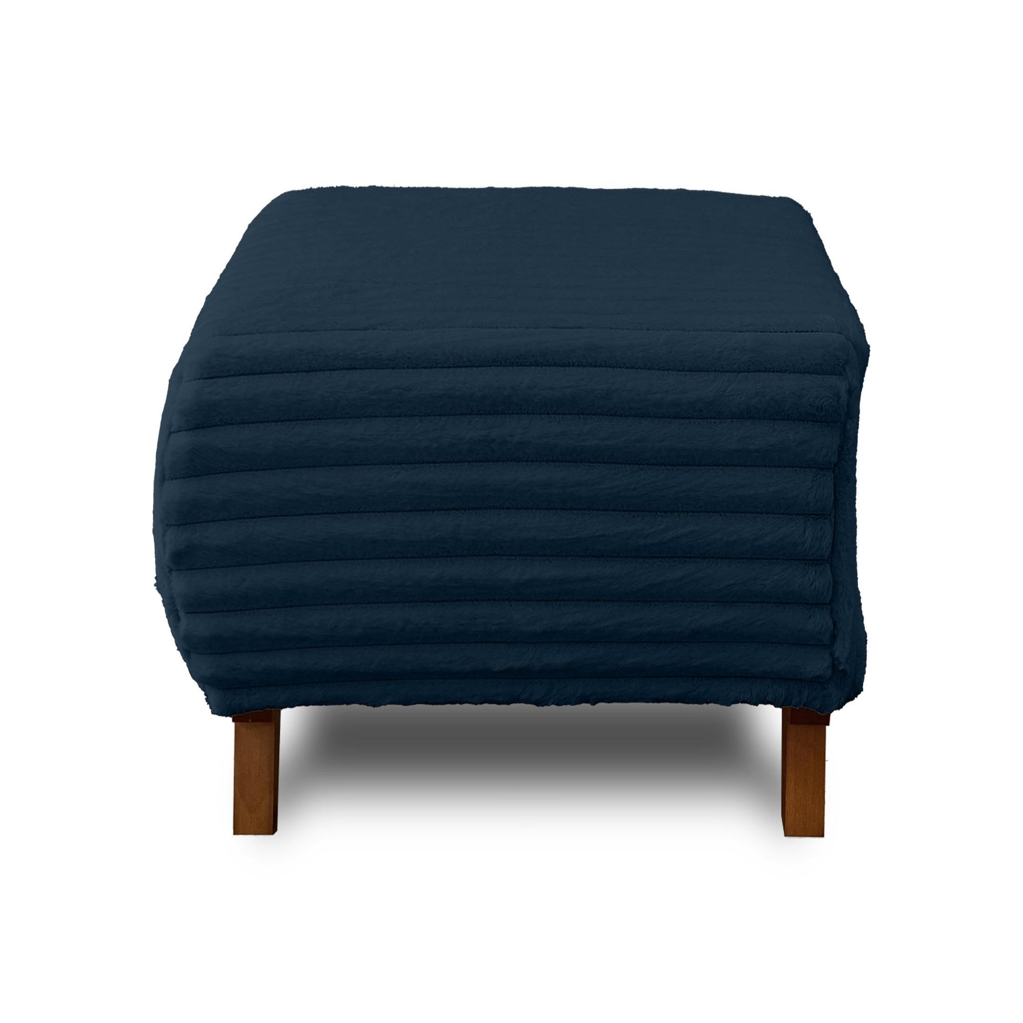 Voir la diapositive 1 : BEST MOBILIER Cristal - pouf modulable - 65 cm - en fausse fourrure côtelée