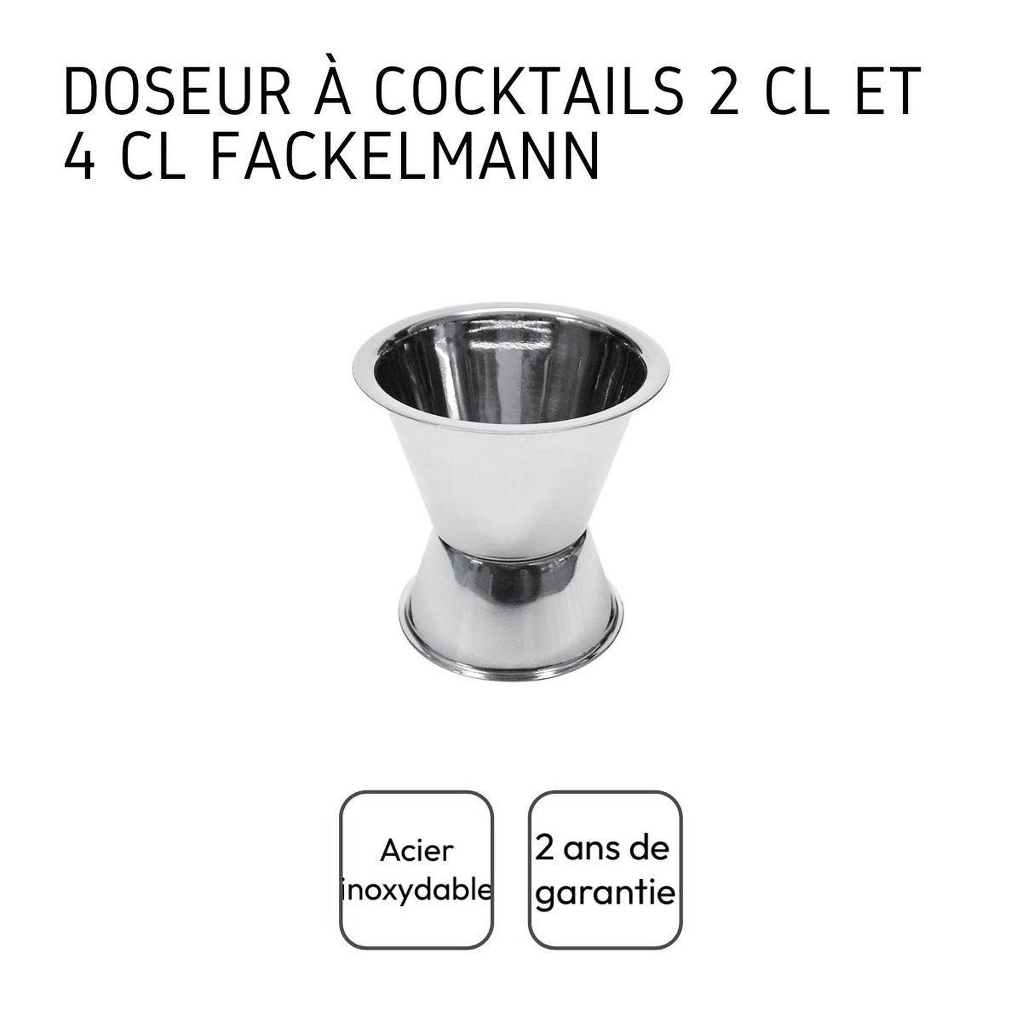 Voir la diapositive 4 : Fackelmann Doseur à alcool pour cocktails fackelmann bar concept