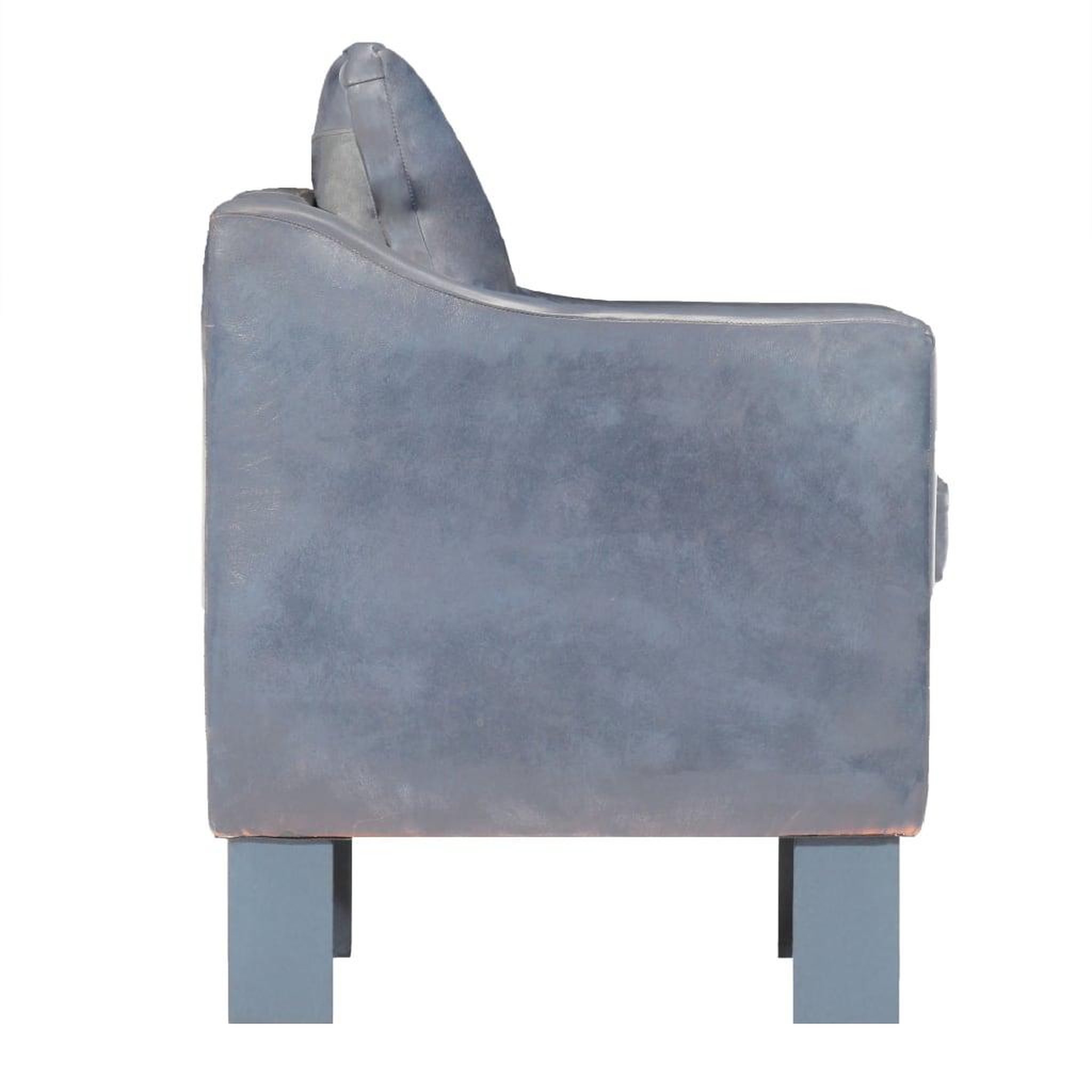 Voir la diapositive 3 : VIDAXL Chaise cabriolet Gris cuir veritable