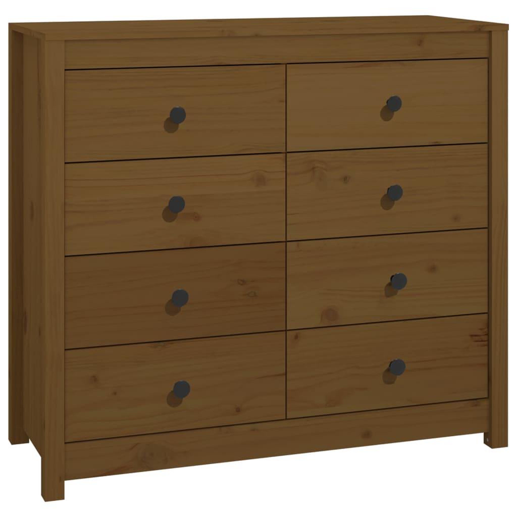 Voir la diapositive 2 : VIDAXL Armoire laterale Marron Miel 100x40x90 cm Bois de pin massif