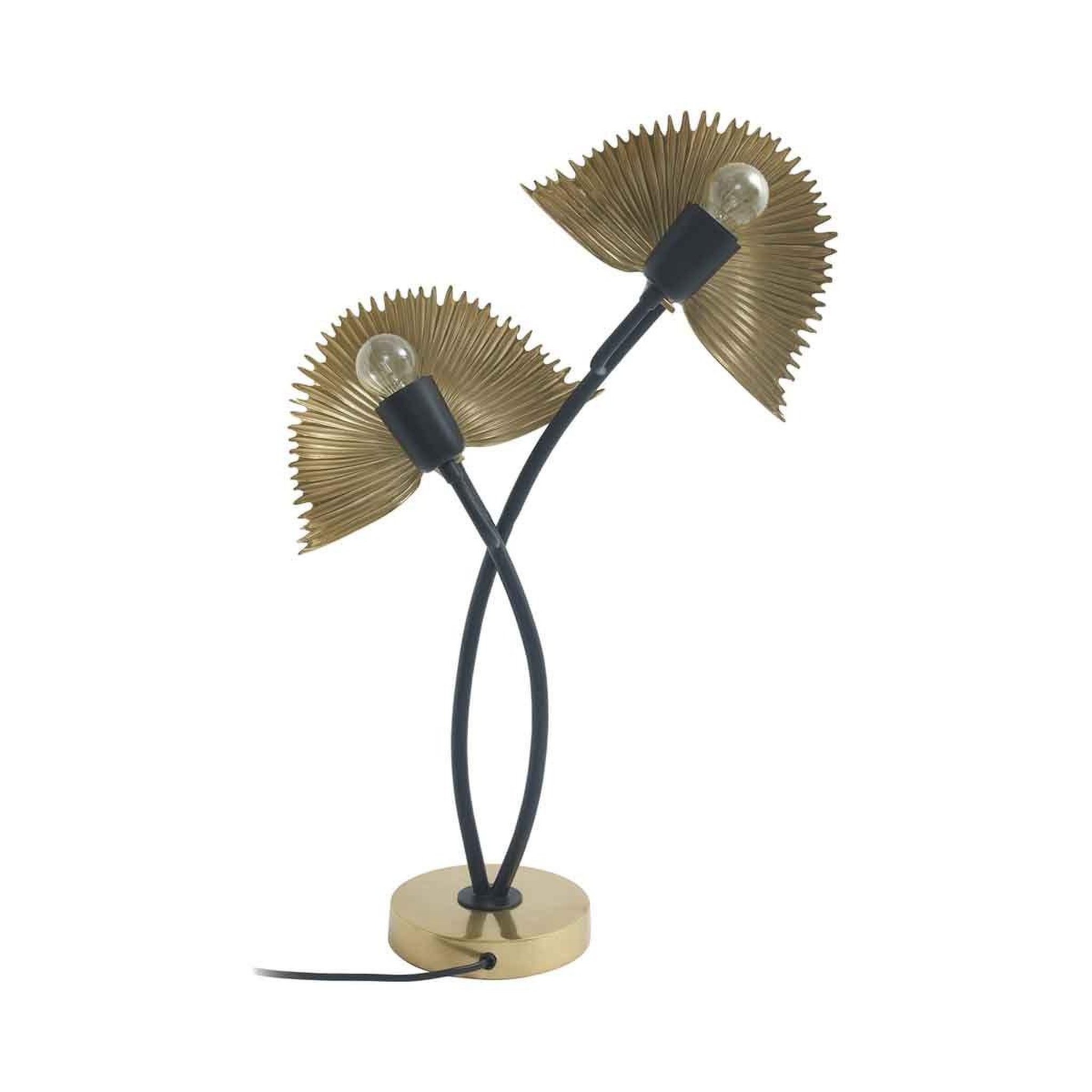 Voir la diapositive 3 : Paris Prix Lampe à Poser 2 Têtes Design  Sue  60cm Or