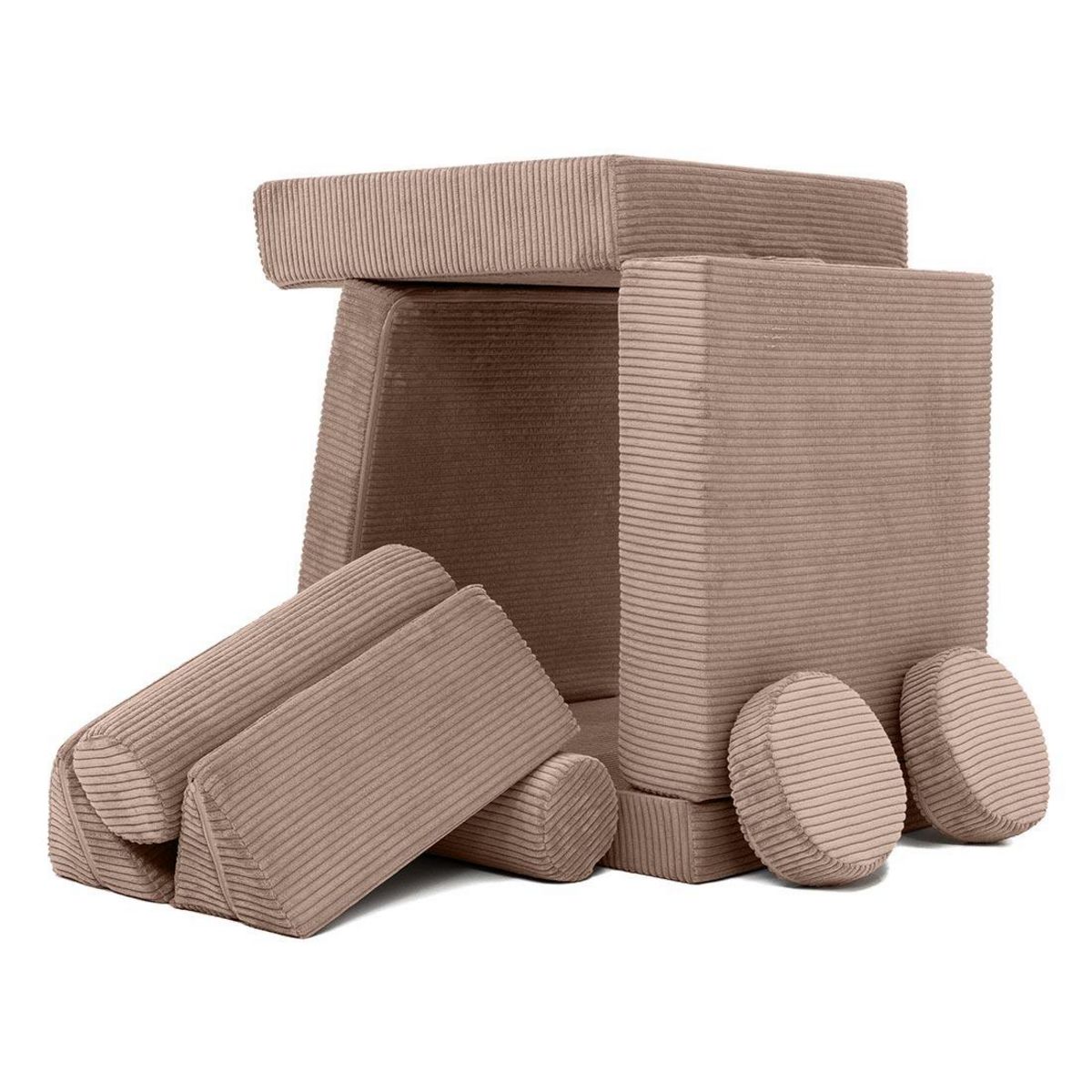 BEST MOBILIER Ines - canapé droit 2 places en velours côtelé