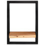 Voir la diapositive 3 : VIDAXL Etageres murales 2 pcs 25x25x35 cm Bois d'acacia et acier