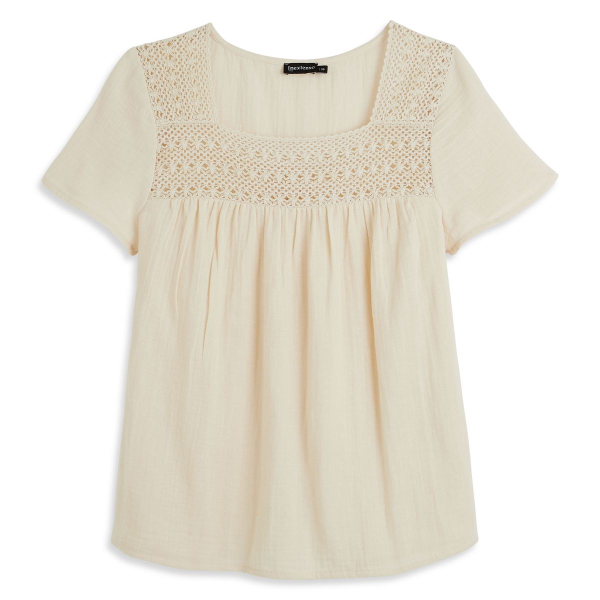 INEXTENSO Chemise beige femme