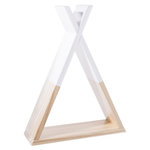 Atmosphera Kids Etagère en Bois  Tipi  39cm Naturel & Blanc