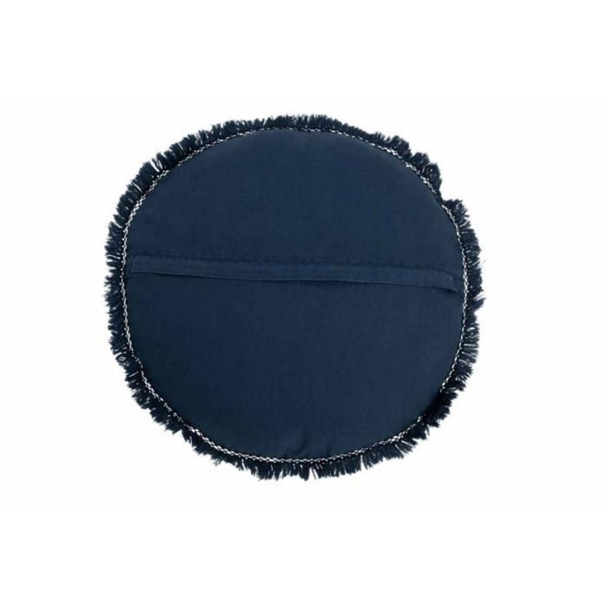 Paris Prix Coussin Rond en Velours  Rosta  50cm Bleu