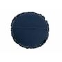 Voir la diapositive 2 : Paris Prix Coussin Rond en Velours  Rosta  50cm Bleu