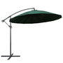 Voir la diapositive 1 : VIDAXL Parasol suspendu avec poteau en aluminium Vert 3 m