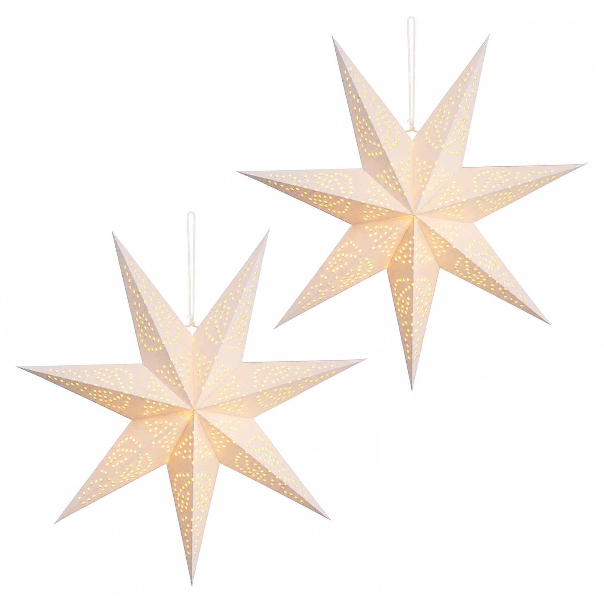VIDAXL Eclairage de Noël RAAHE 2 pc 10 LED Blanc chaud 60 x 6 x 60 cm