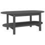 Voir la diapositive 2 : VIDAXL Table basse Gris 110x55x45 cm Bois massif de pin