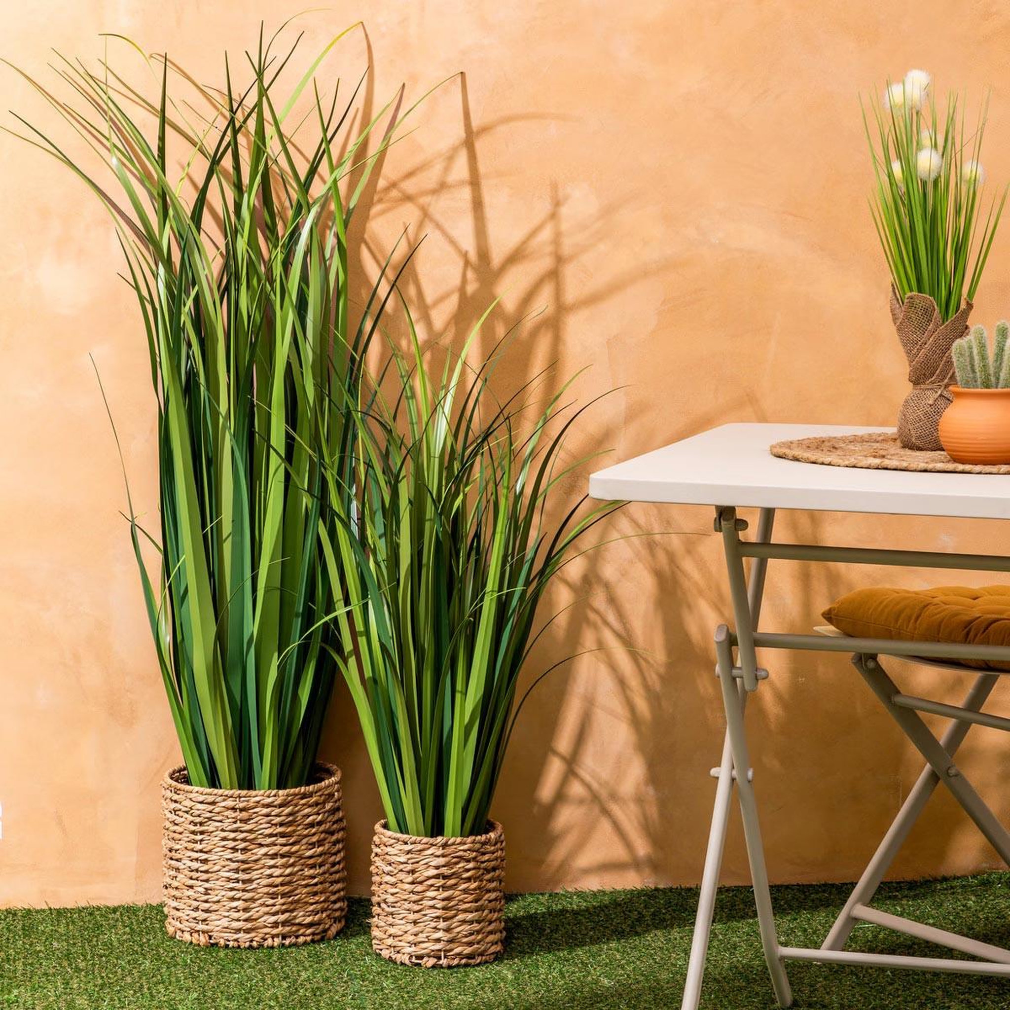Voir la diapositive 4 : ATMOSPHERA Plante artificielle bunch de lin  zya  122cm vert