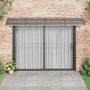 Voir la diapositive 3 : VIDAXL Auvent de porte Noir et transparent 350x75 cm Polycarbonate