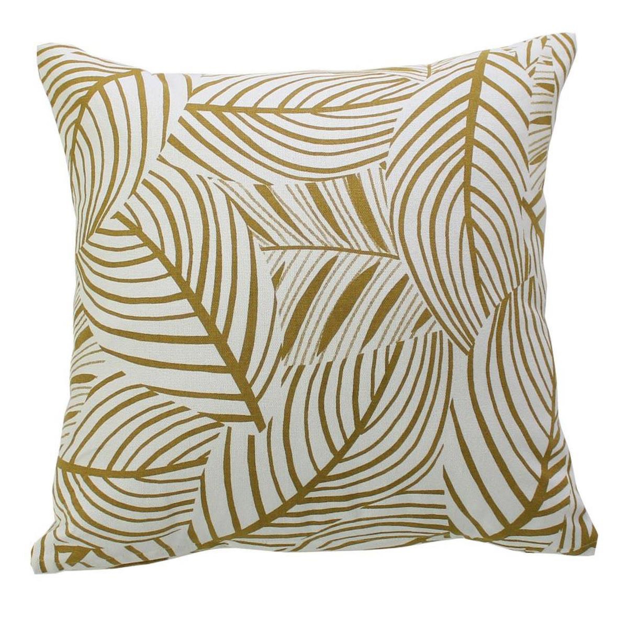ENJOY HOME Coussin déco imprimé  édition  40x40cm écru & bronze