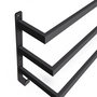 Voir la diapositive 5 : ID MARKET Porte-serviettes mural 3 niveaux DALLAS métal noir design industriel