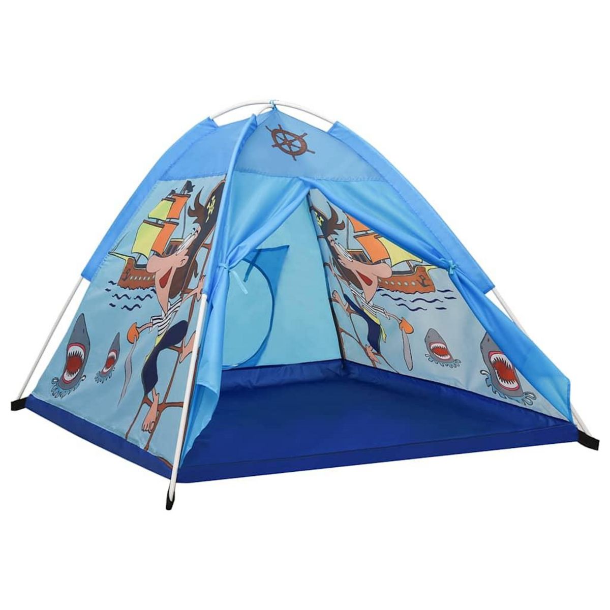 VIDAXL Tente de jeu pour enfants avec 250 balles Bleu 120x120x90 cm